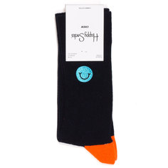 Носки унисекс Happy Socks Embroidery Smile синие 36-40