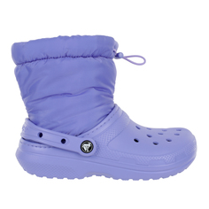 Утепленные галоши женские Crocs Classic Lined Neo Puff Boot голубые 36 EU