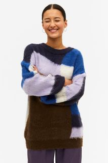 Пуловер женский Monki 1109775001 синий S (доставка из-за рубежа)