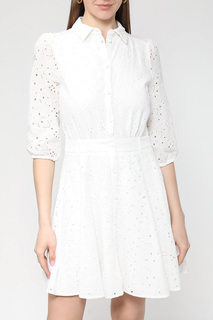Платье женское Naf Naf XENR81 белое 38