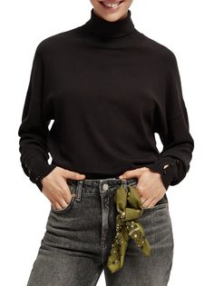 Водолазка женская Scotch & Soda 169413/5122 черная M