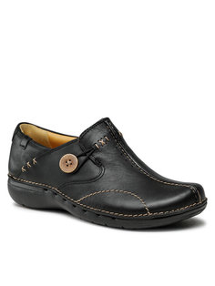 Полуботинки женские Clarks Un Loop 203128374 черные 41 EU