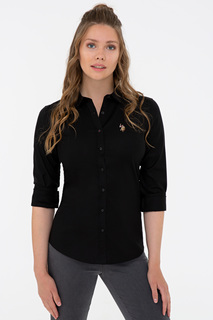 Рубашка женская U.S. POLO Assn. G082SZ0040CRISCOLOR021Y черная 36 EU