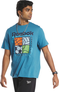 Футболка мужская Reebok HS4888 синяя S
