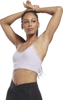 Топ женский Reebok Workout Tri Back Bra- Pad фиолетовый 2XS