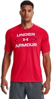 Футболка мужская Under Armour UA Tech 2.0 WM Graphic SS-RED красная MD