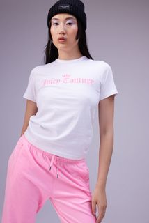 Футболка женская Juicy Couture JCWC222053/117 белая 42 RU