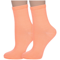 Комплект носков женских Hobby Line 2-339 оранжевых 36-40