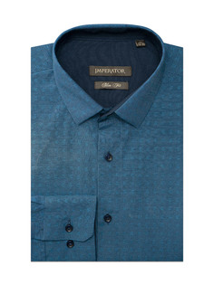Рубашка мужская Imperator Cortes 7 sl синяя 43/178-186