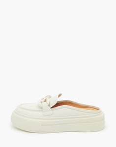 Сабо женские Mascotte 66-3182914-6536M белые 36 RU