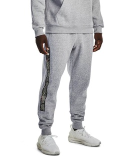 Спортивные брюки мужские Under Armour UA Rival Flc Graphic Jogger серые XL