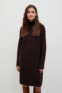 Платье женское Finn Flare FWC11127 коричневое XL