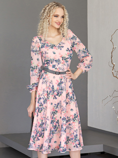 Платье женское Olivegrey Pl000906V(ariella) розовое 48 RU
