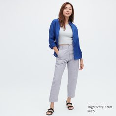 Брюки женские UNIQLO 458198COL68 синие S (доставка из-за рубежа)