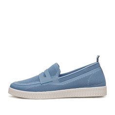Мокасины женские INSTREET 245-31WK-83 голубые 36 RU