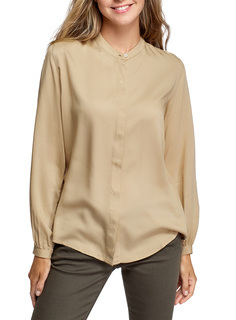 Блуза женская oodji 11411219 бежевая 44 EU