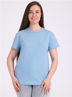 Футболка женская Апрель 1ЖДФК3273001 голубая 116/164