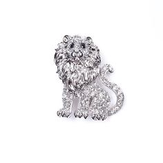 Брошь из бижутерного сплава с swarovski Moon Paris MoS-22.03-004