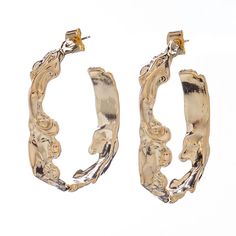 Серьги-кольца из бижутерного сплава Moon Paris MRQ-23.04-028