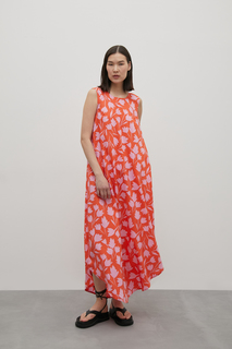 Платье женское Finn Flare FSD11071-1 оранжевое L