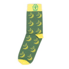 Носки унисекс Запорожец Бананы зеленые 35-40