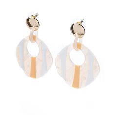 Серьги из бижутерного сплава с акрилом Moon Paris ML-22.02-008