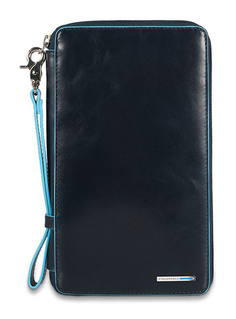 Кошелек мужской Piquadro PP3246B2/BLU2 черный/синий