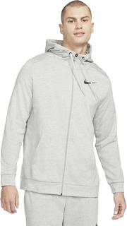Толстовка мужская Nike M Dri-Fit Full-Zip Training Hoodie серая XL