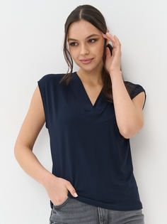 Блуза женская VAY 5231-3730 синяя 44-46 RU
