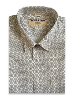 Рубашка мужская Maestro Viman 1K коричневая L