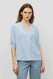 Блуза женская Baon B1923043 голубая 2XL