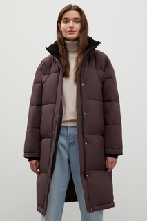 Пальто женское Finn Flare FWC11046 коричневое XL