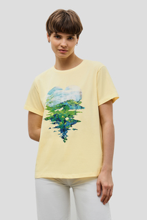 Футболка женская Baon B2323077 желтая XL