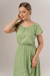 Платье женское Петербургский Швейный Дом 1468-1 зеленое 50 RU