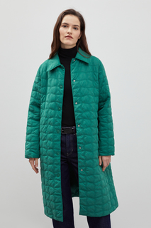 Пальто женское Finn Flare FBD11025 зеленое M