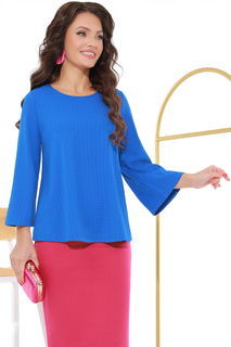 Блуза женская DSTrend Вирджиния синяя 48 RU