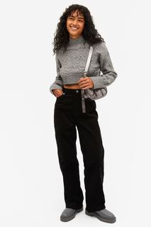 Брюки женские Monki 1038509001 черные 36 (доставка из-за рубежа)