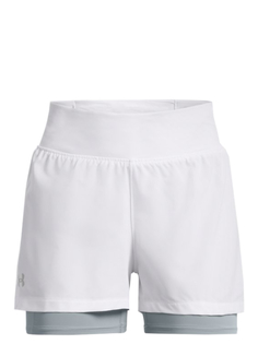 Шорты женские Under Armour Run Elite 2In1 белые M