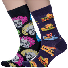 Комплект носков унисекс Hobby Line 2-801У разноцветных 41-45