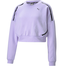 Свитшот женский PUMA Train Zip Crew Sweatshirt фиолетовый S