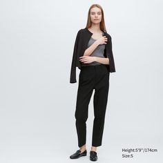 Брюки женские UNIQLO 457237COL09 черные 2XS (доставка из-за рубежа)