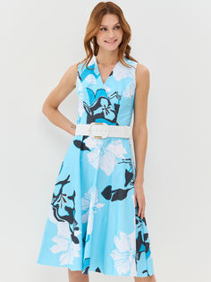 Платье женское VAY 5231-3761 голубое 42 RU