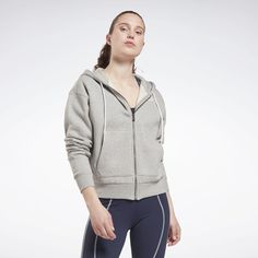 Толстовка Reebok для женщин, mgreyh, 2XS, GS9382