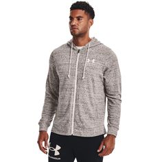 Толстовка мужская Under Armour UA RIVAL TERRY LC FZ бежевая LG