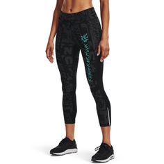 Леггинсы женские Under Armour UA Destroy All Miles Ankle Tight бежевые SM