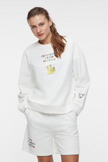 Свитшот женский Befree 2321234909 белый L/XL