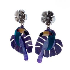 Серьги из бижутерного сплава с swarovski Moon Paris ML-23.03-014