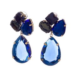 Серьги из бижутерного сплава с swarovski Moon Paris ML-23.03-050