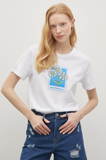 Футболка женская Finn Flare FSD110108-3P белая M