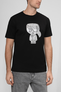 Футболка мужская Karl Lagerfeld 524241_755064 серебристая XL